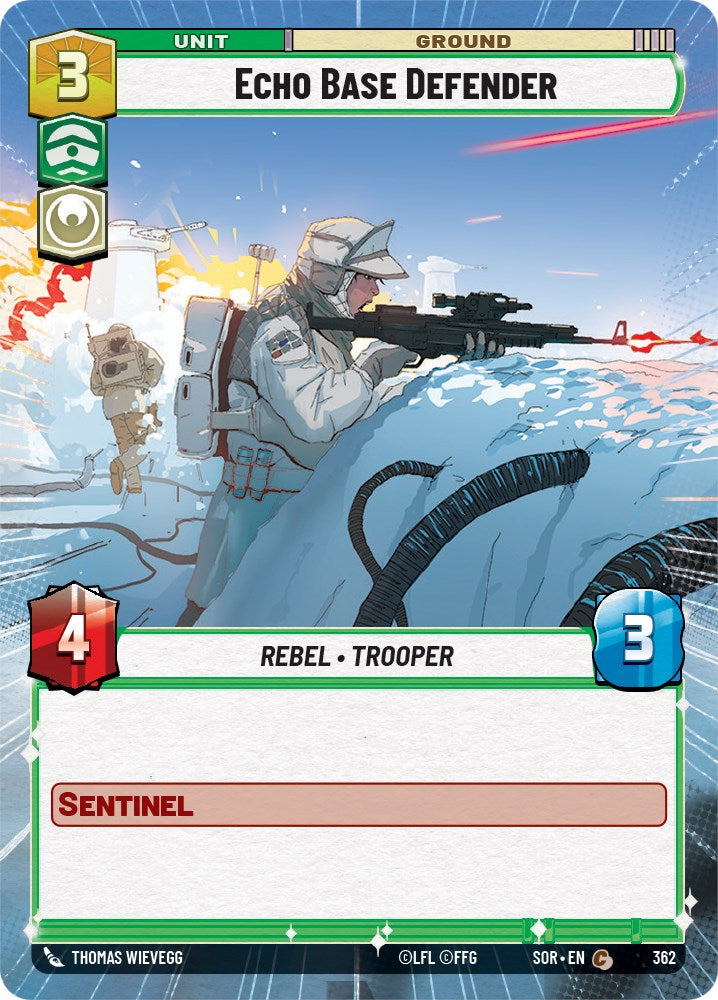 Echo Base Defender (Hyperspace) – Spark of Rebellion (Star Wars: Unlimited)