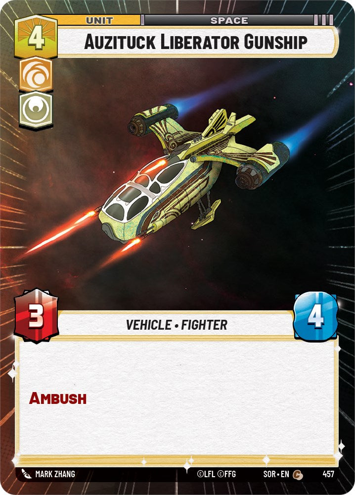 Auzituck Liberator Gunship (Hyperspace) – Spark of Rebellion (Star Wars: Unlimited)
