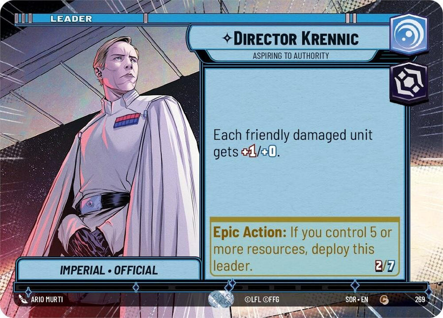 Director Krennic - Aspiring to Authority (Hyperspace) – Spark of Rebellion (Star Wars: Unlimited)