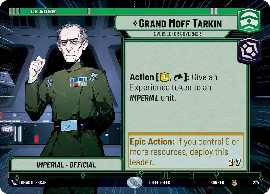 Grand Moff Tarkin - Oversector Governor (Hyperspace) – Spark of Rebellion (Star Wars: Unlimited)