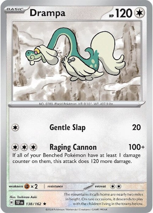 Drampa - 138/162 – SV05: Temporal Forces (Pokemon)