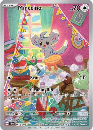 Minccino IR - Temporal Forces #182/162 - Holofoil - Near Mint