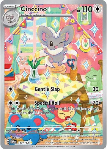 Cinccino IR - Temporal Forces #183/162 - Holofoil - Near Mint