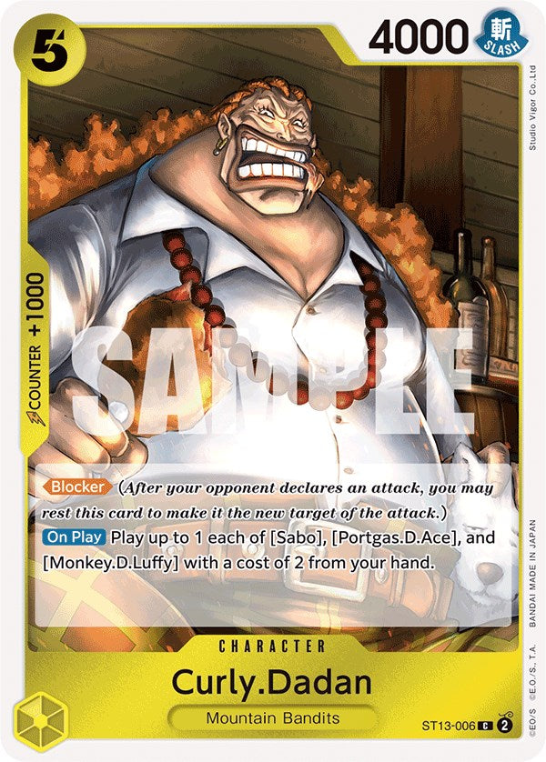 Curly.Dadan – ST-13: Ultra Deck The Three Brothers (One Piece Card Game)
