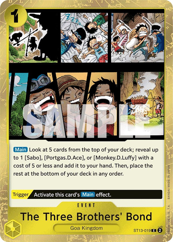 The Three Brothers' Bond – ST-13: Ultra Deck The Three Brothers (One Piece Card Game)