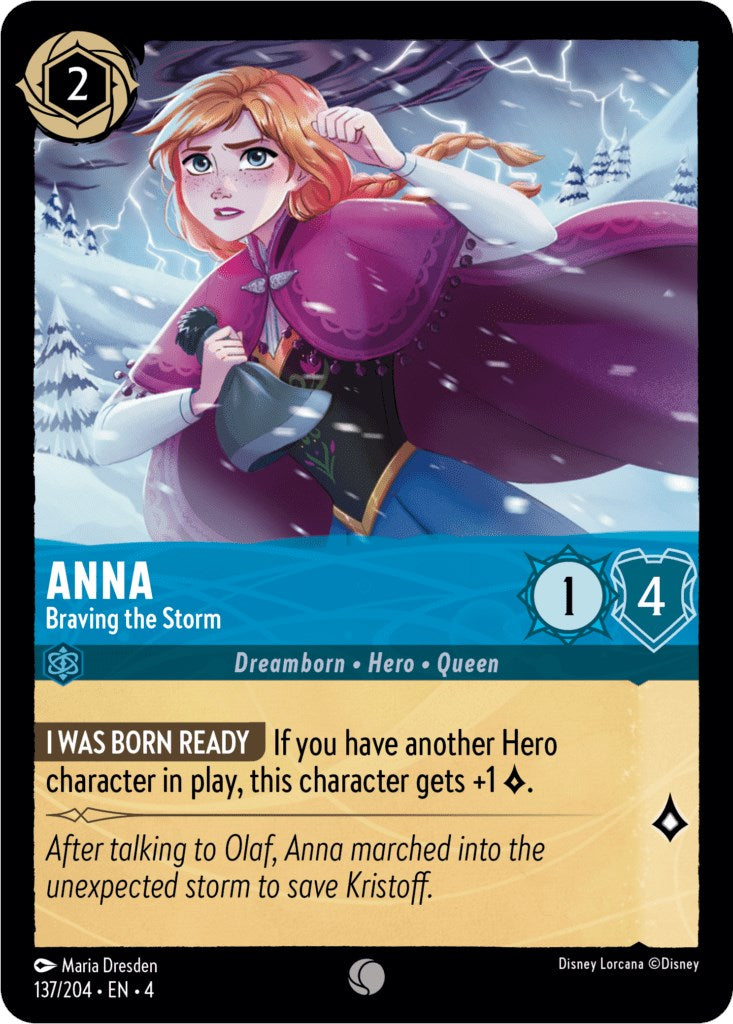 Anna - Braving the Storm – Ursula's Return (Disney Lorcana)