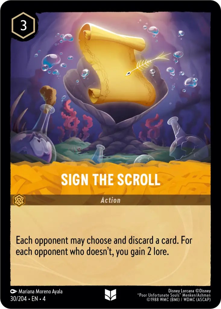 Sign the Scroll – Ursula's Return (Disney Lorcana)