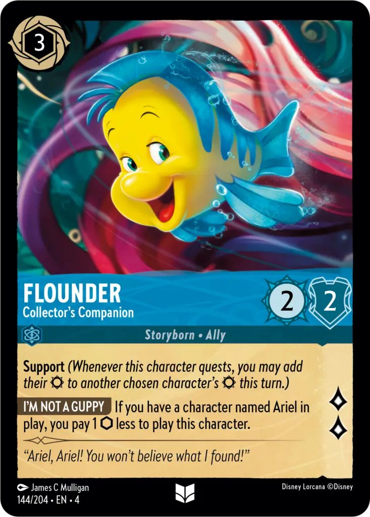 Flounder - Collector's Companion – Ursula's Return (Disney Lorcana)
