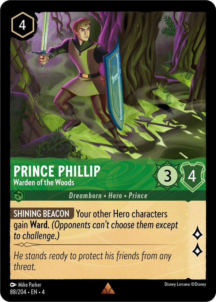 Prince Phillip - Warden of the Woods – Ursula's Return (Disney Lorcana)