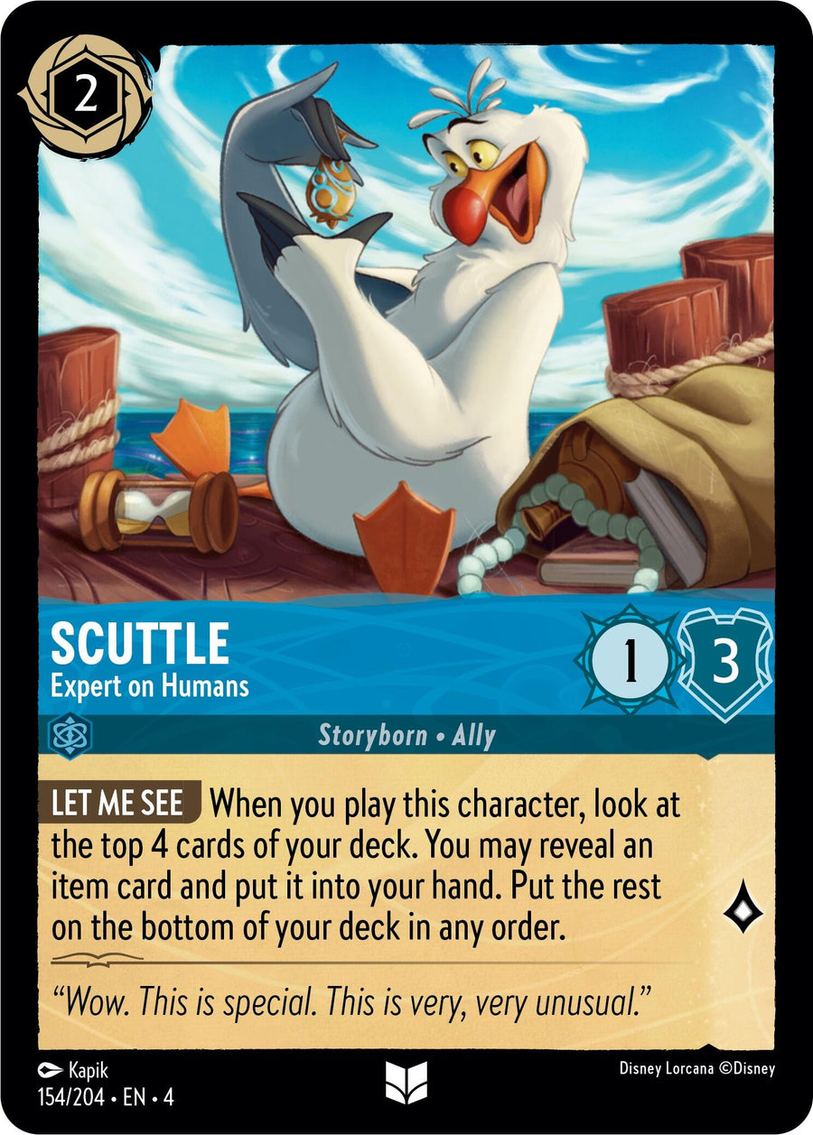 Scuttle - Expert on Humans – Ursula's Return (Disney Lorcana)