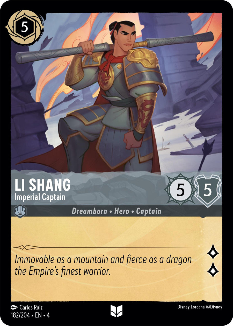 Li Shang - Imperial Captain – Ursula's Return (Disney Lorcana)