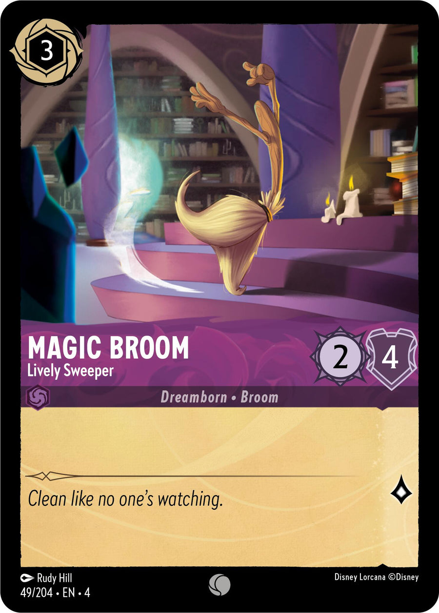 Magic Broom - Lively Sweeper – Ursula's Return (Disney Lorcana)