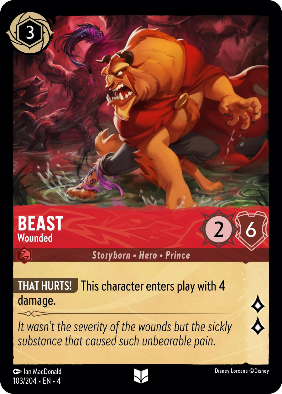 Beast - Wounded – Ursula's Return (Disney Lorcana)