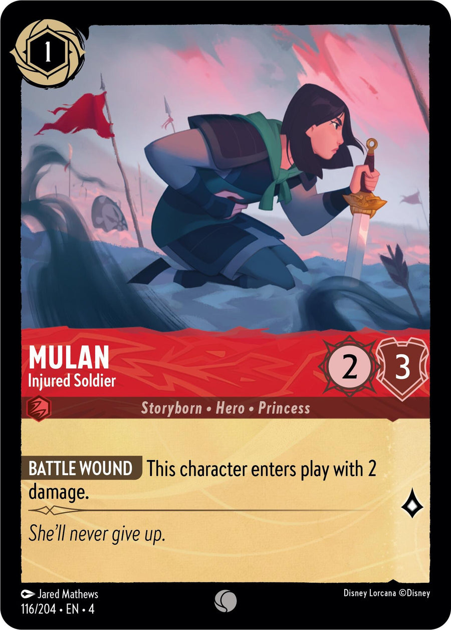Mulan - Injured Soldier – Ursula's Return (Disney Lorcana)