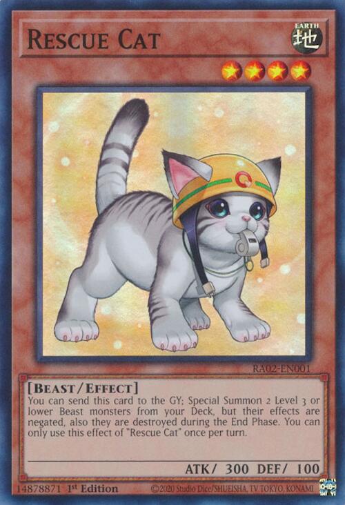 Rescue Cat (Alternate Art) – 25th Anniversary Rarity Collection II (YuGiOh)