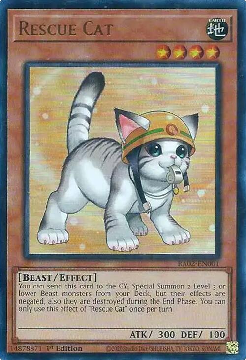 Rescue Cat (Alternate Art) (UR) – 25th Anniversary Rarity Collection II (YuGiOh)
