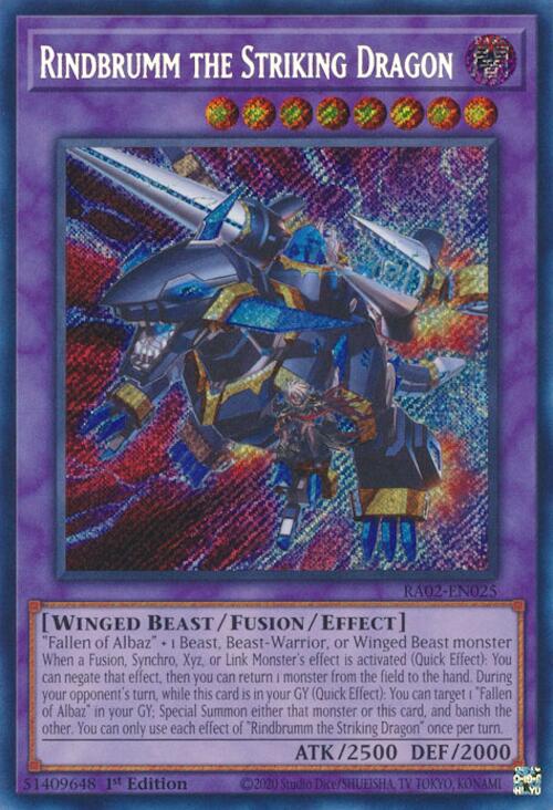 Rindbrumm the Striking Dragon (Secret Rare) – 25th Anniversary Rarity Collection II (YuGiOh)