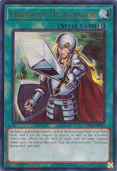 Crossout Designator (UR) – 25th Anniversary Rarity Collection II (YuGiOh)