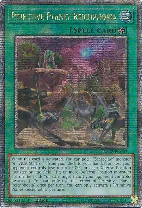 Primitive Planet Reichphobia (Quarter Century Secret Rare) – 25th Anniversary Rarity Collection II (YuGiOh)