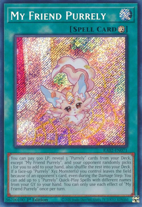 My Friend Purrely (Secret Rare) – 25th Anniversary Rarity Collection II (YuGiOh)