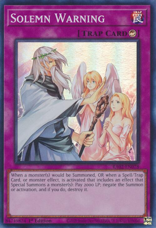 Solemn Warning – 25th Anniversary Rarity Collection II (YuGiOh)