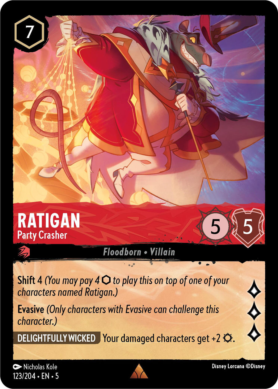 Ratigan - Party Crasher – Shimmering Skies (Disney Lorcana)