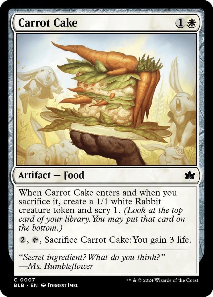 Carrot Cake – Bloomburrow (Magic: The Gathering)