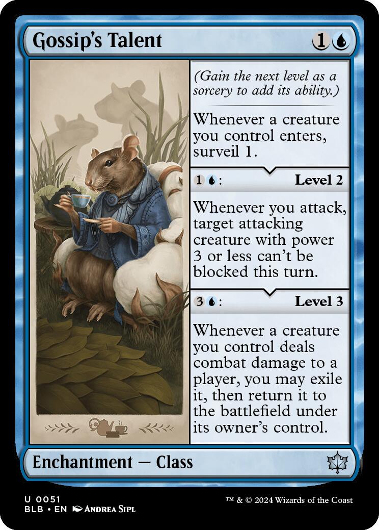 Gossip's Talent – Bloomburrow (Magic: The Gathering)