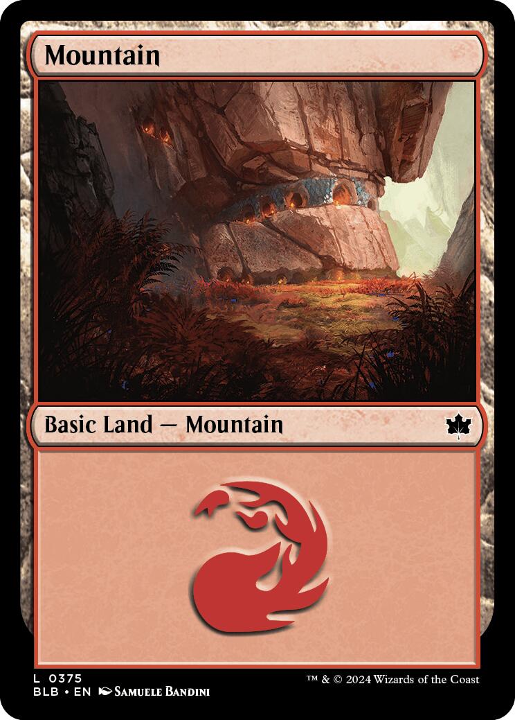 Mountain (0375) – Bloomburrow (Magic: The Gathering)