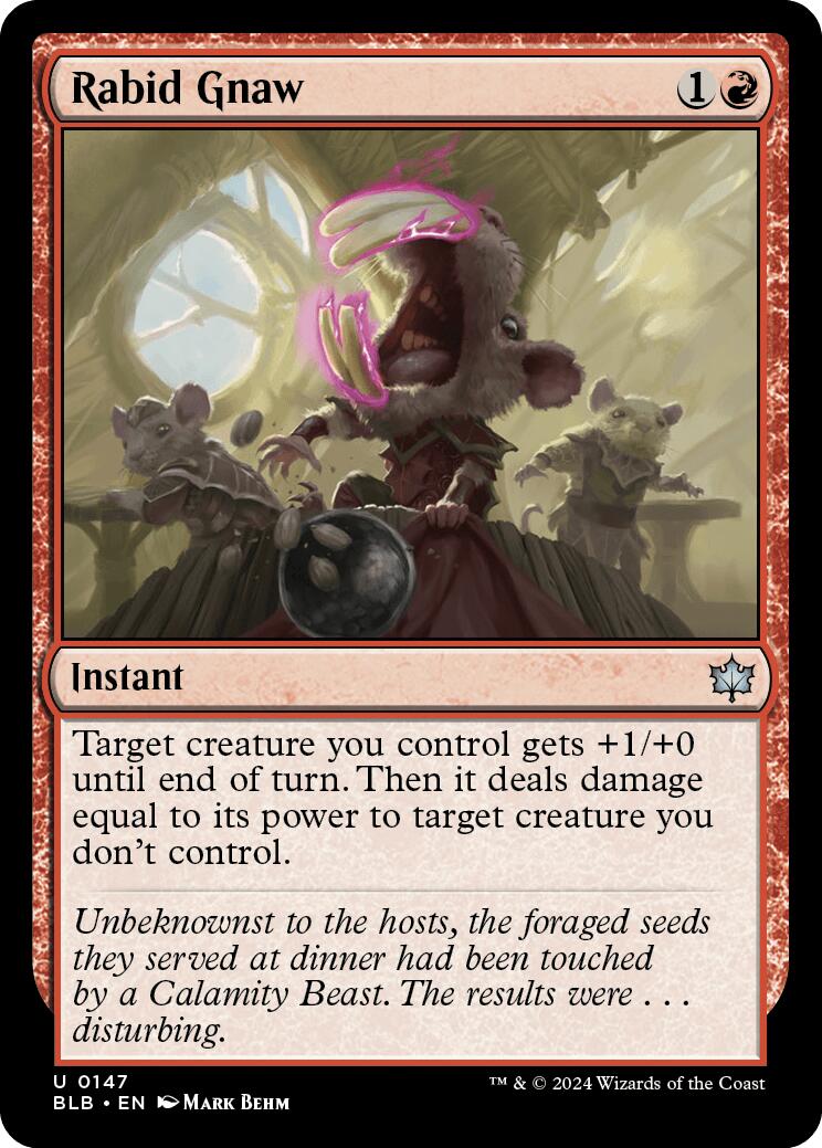 Rabid Gnaw – Bloomburrow (Magic: The Gathering)