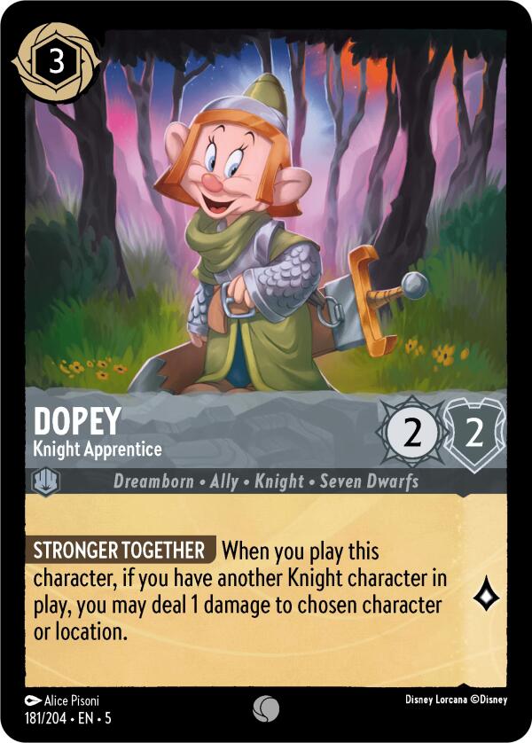 Dopey - Knight Apprentice – Shimmering Skies (Disney Lorcana)