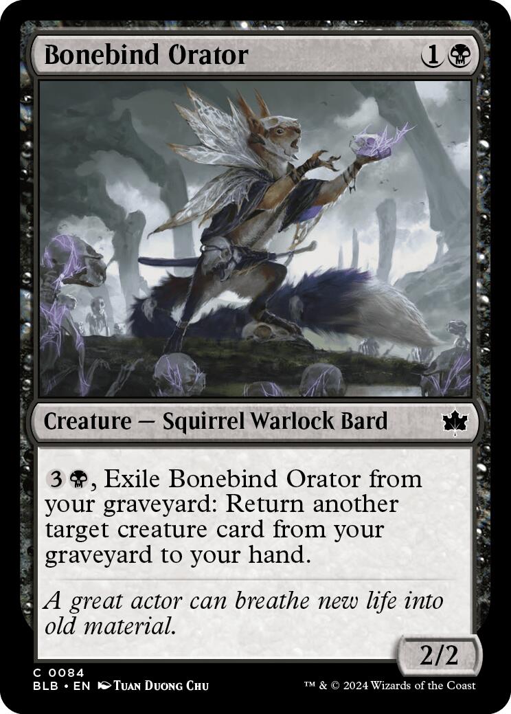 Bonebind Orator – Bloomburrow (Magic: The Gathering)