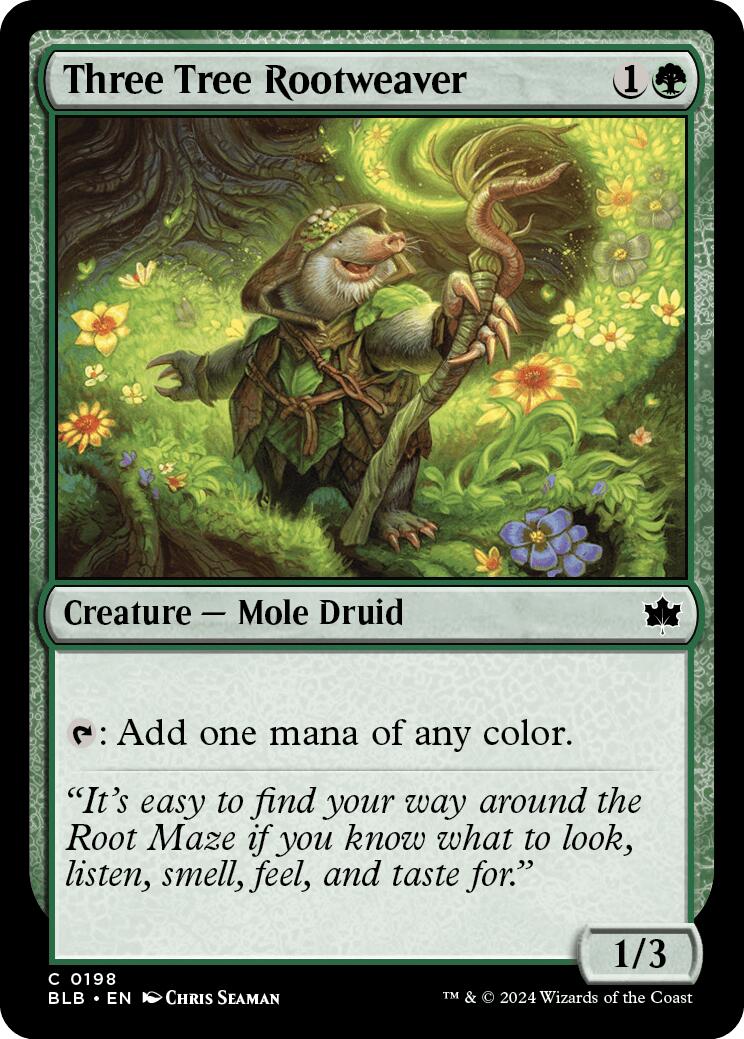 Three Tree Rootweaver – Bloomburrow (Magic: The Gathering)