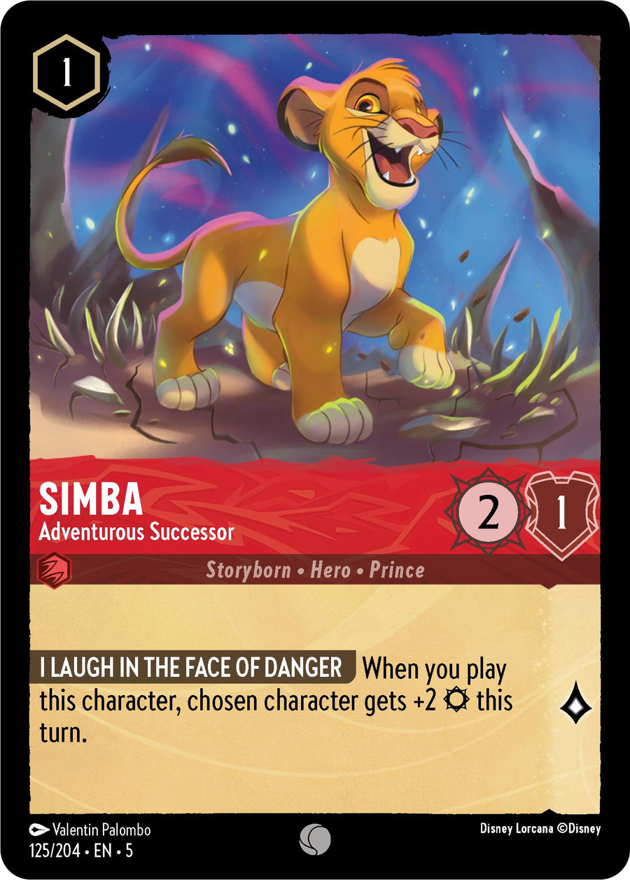 Simba - Adventurous Successor – Shimmering Skies (Disney Lorcana)