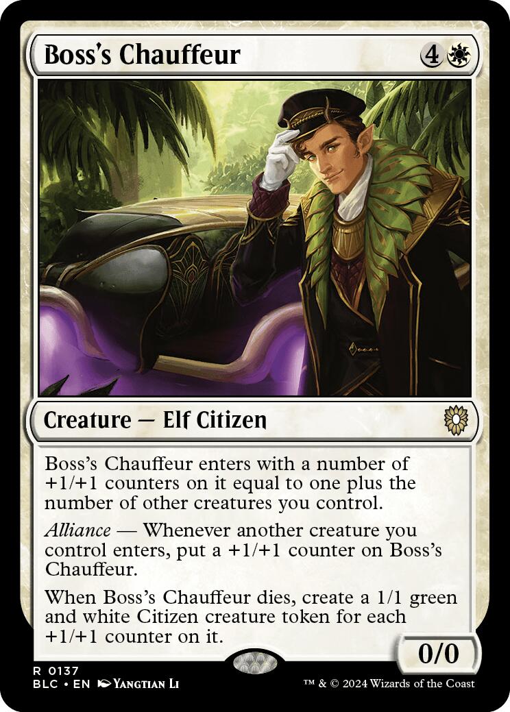Boss's Chauffeur – Commander: Bloomburrow (Magic: The Gathering)