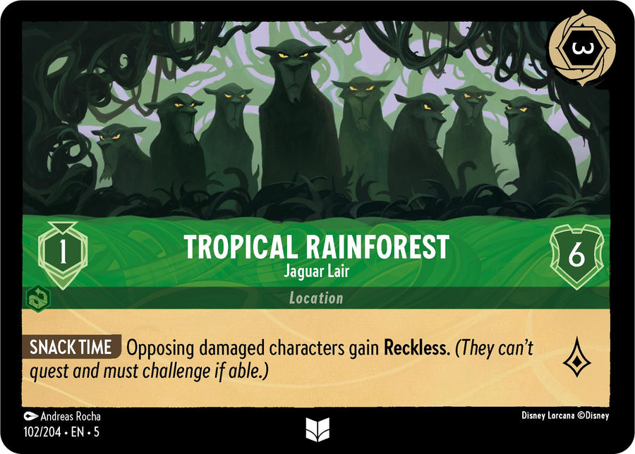 Tropical Rainforest - Jaguar Lair – Shimmering Skies (Disney Lorcana)