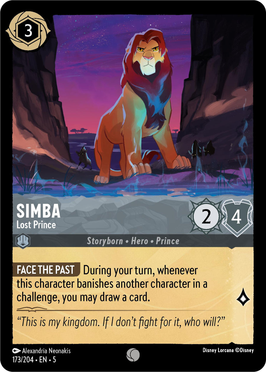 Simba - Lost Prince – Shimmering Skies (Disney Lorcana)