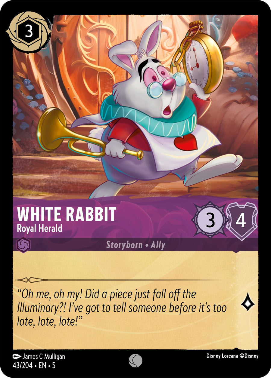White Rabbit - Royal Herald – Shimmering Skies (Disney Lorcana)