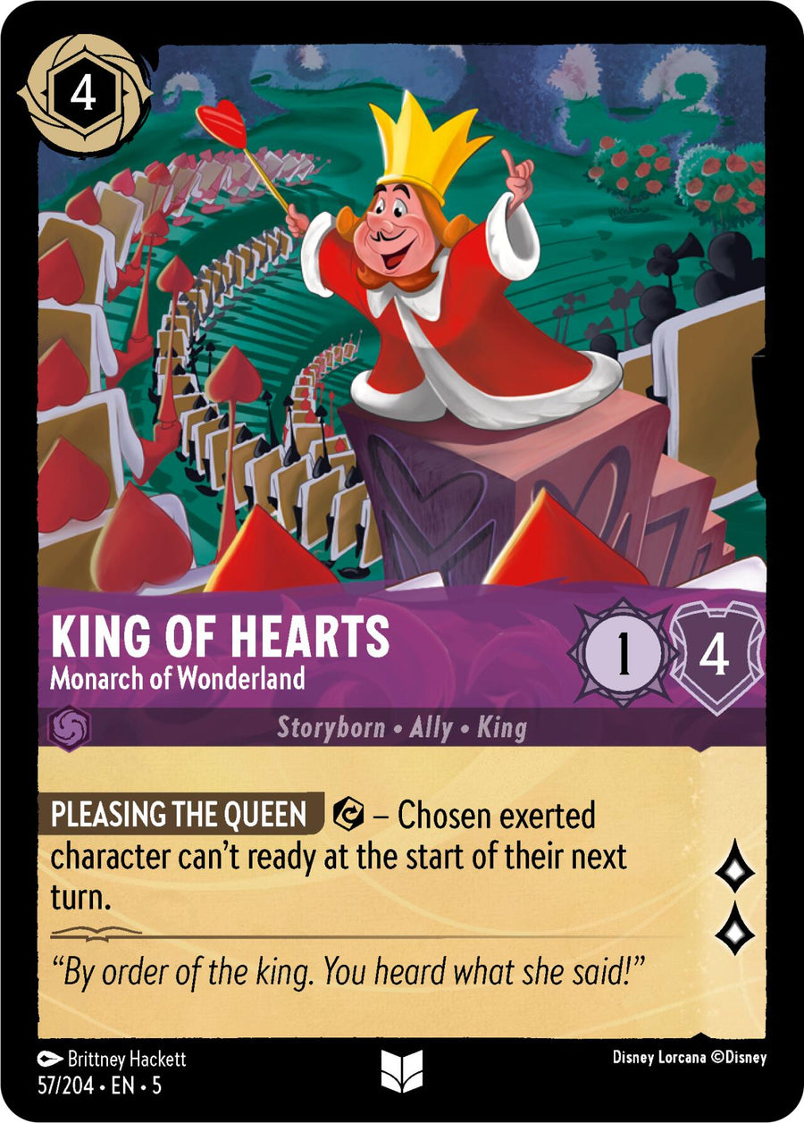 King of Hearts - Monarch of Wonderland – Shimmering Skies (Disney Lorcana)