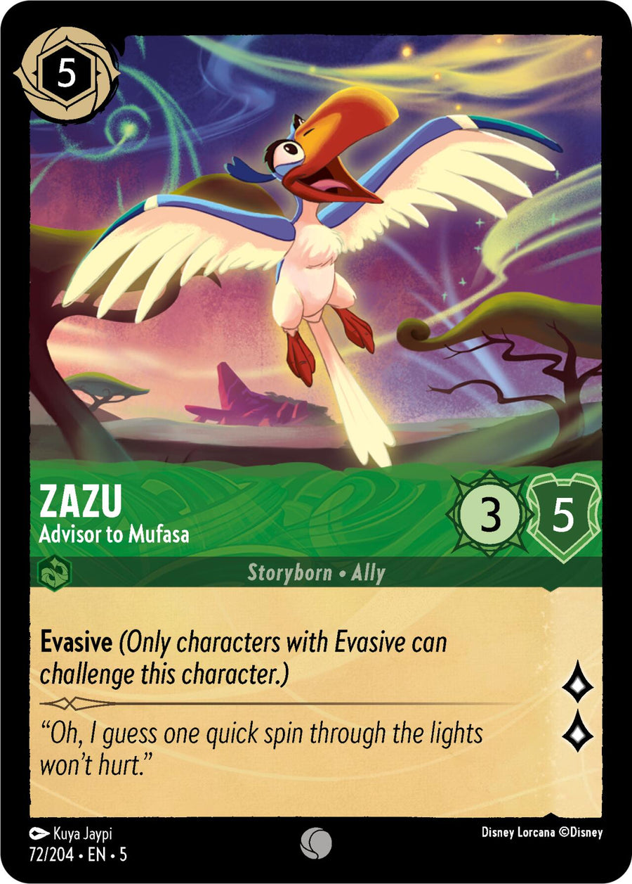 Zazu - Advisor to Mufasa – Shimmering Skies (Disney Lorcana)