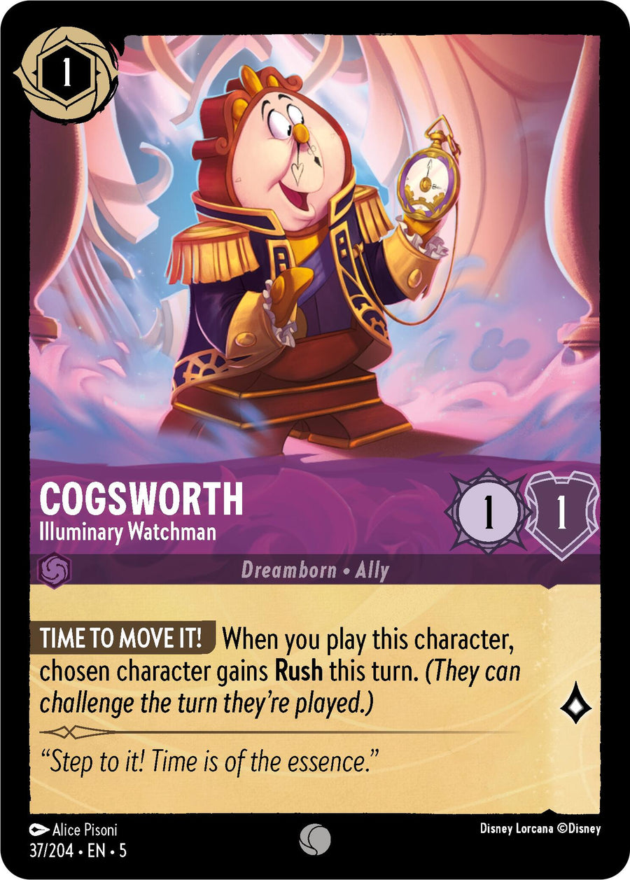 Cogsworth - Illuminary Watchman – Shimmering Skies (Disney Lorcana)