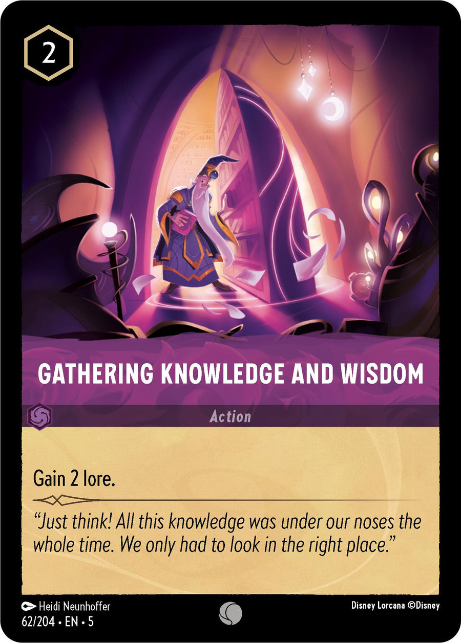 Gathering Knowledge and Wisdom – Shimmering Skies (Disney Lorcana)