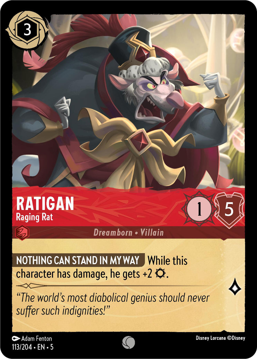 Ratigan - Raging Rat – Shimmering Skies (Disney Lorcana)