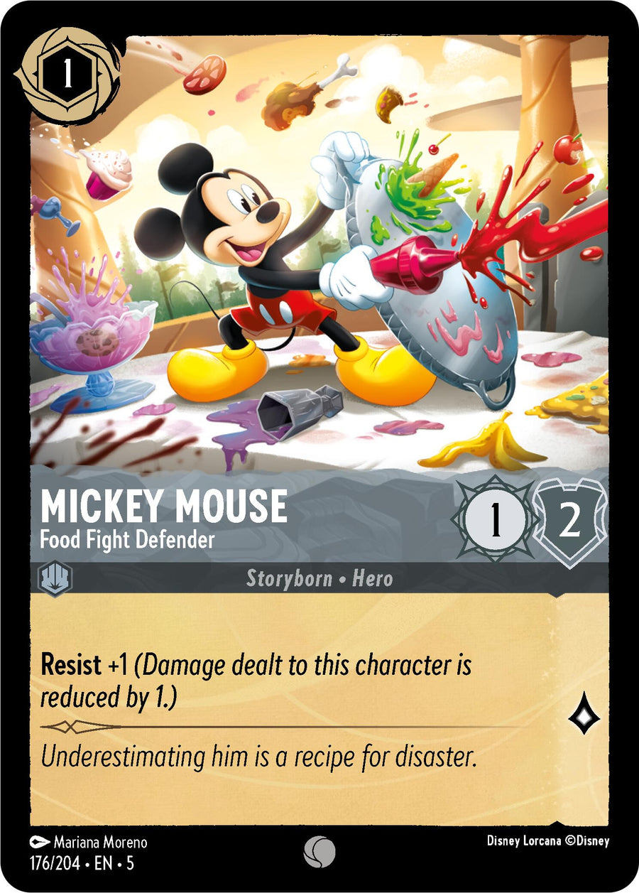 Mickey Mouse - Food Fight Defender – Shimmering Skies (Disney Lorcana)
