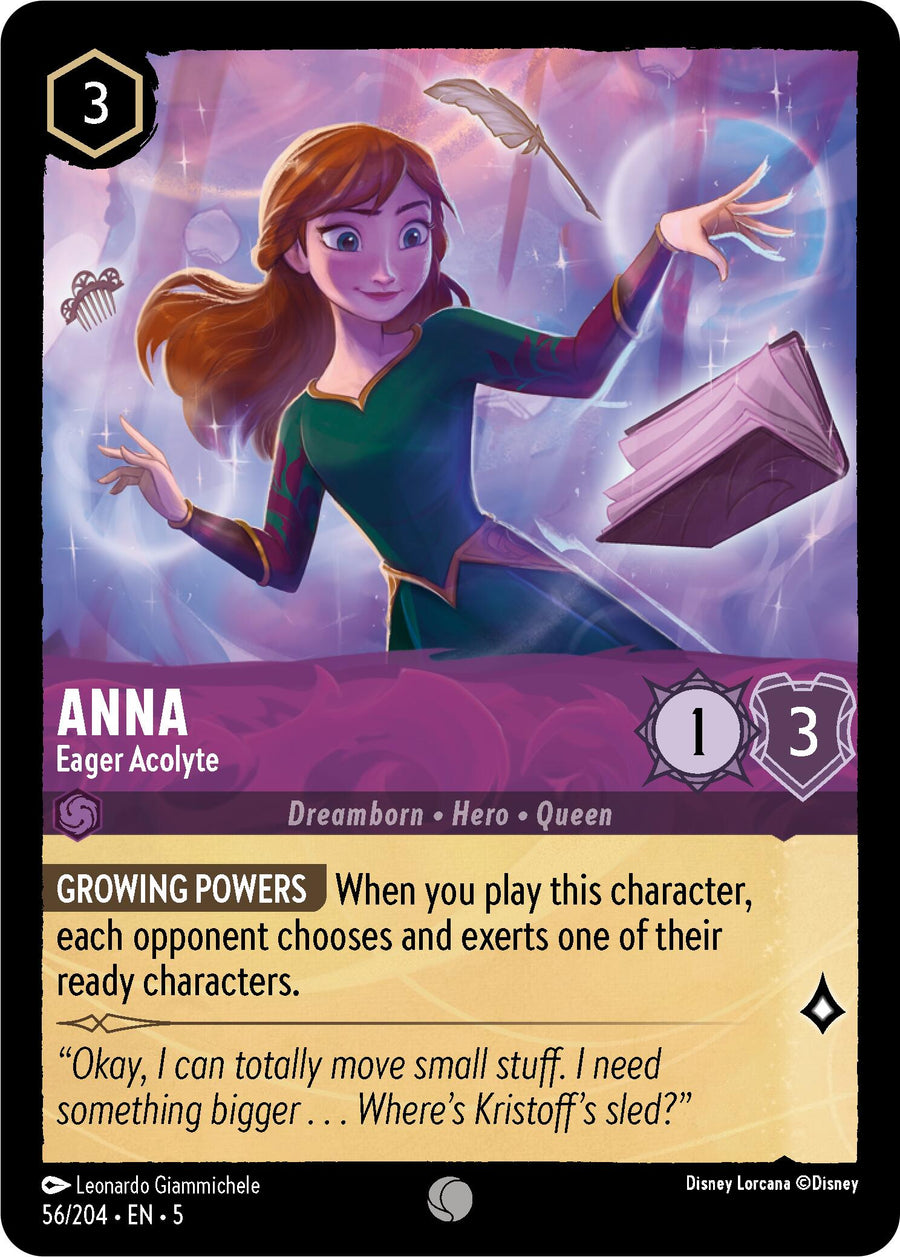 Anna - Eager Acolyte – Shimmering Skies (Disney Lorcana)