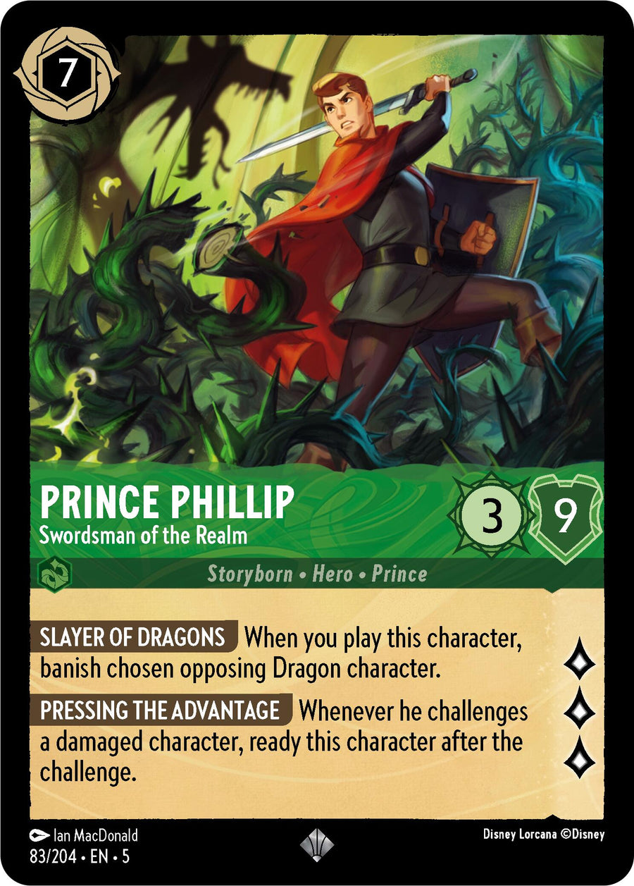 Prince Phillip - Swordsman of the Realm – Shimmering Skies (Disney Lorcana)