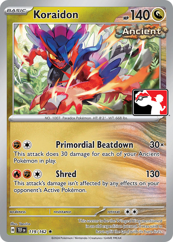 Koraidon - 119/162 – Prize Pack Series Cards (Pokemon)