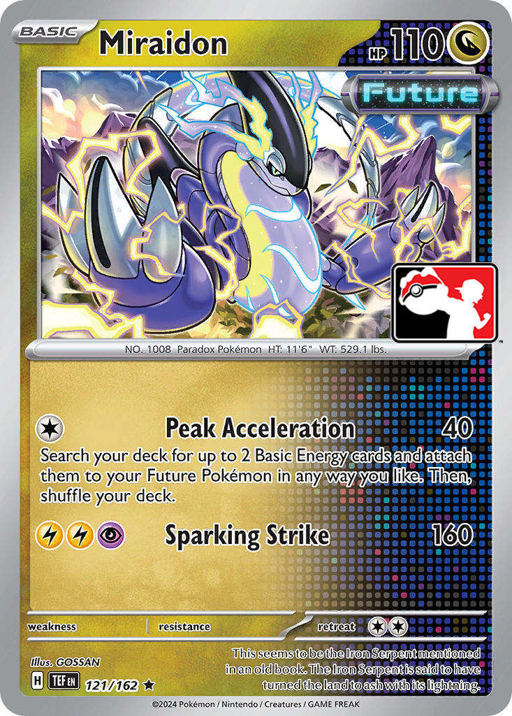 Miraidon - 121/162 – Prize Pack Series Cards (Pokemon)