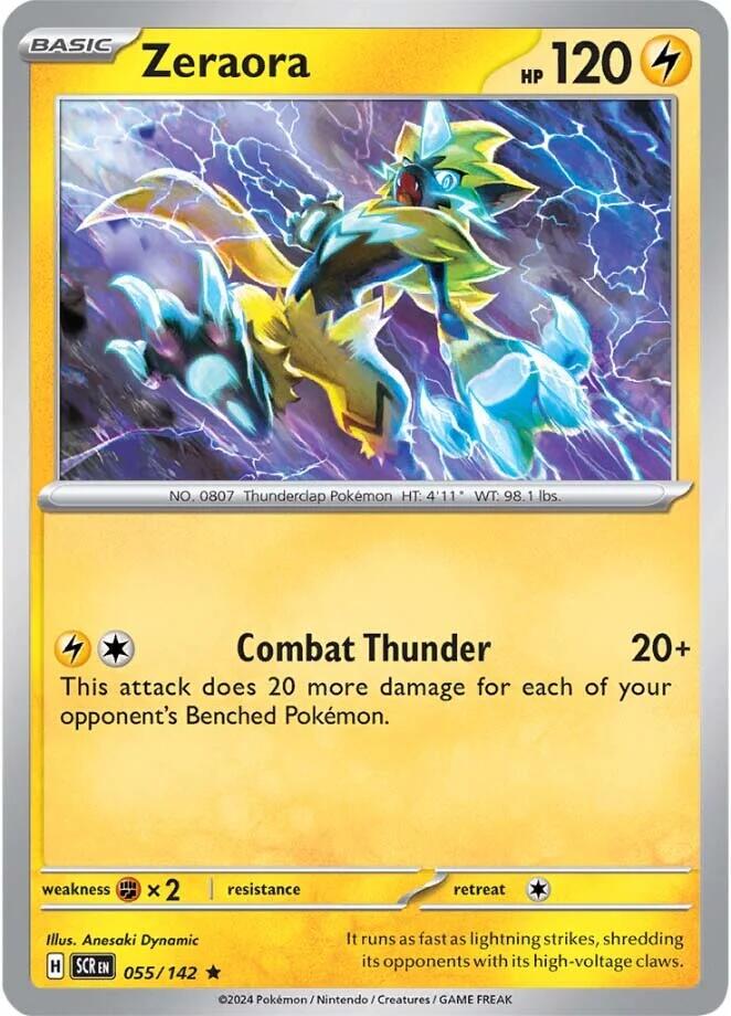 Zeraora - 055/142 – SV07: Stellar Crown (Pokemon)