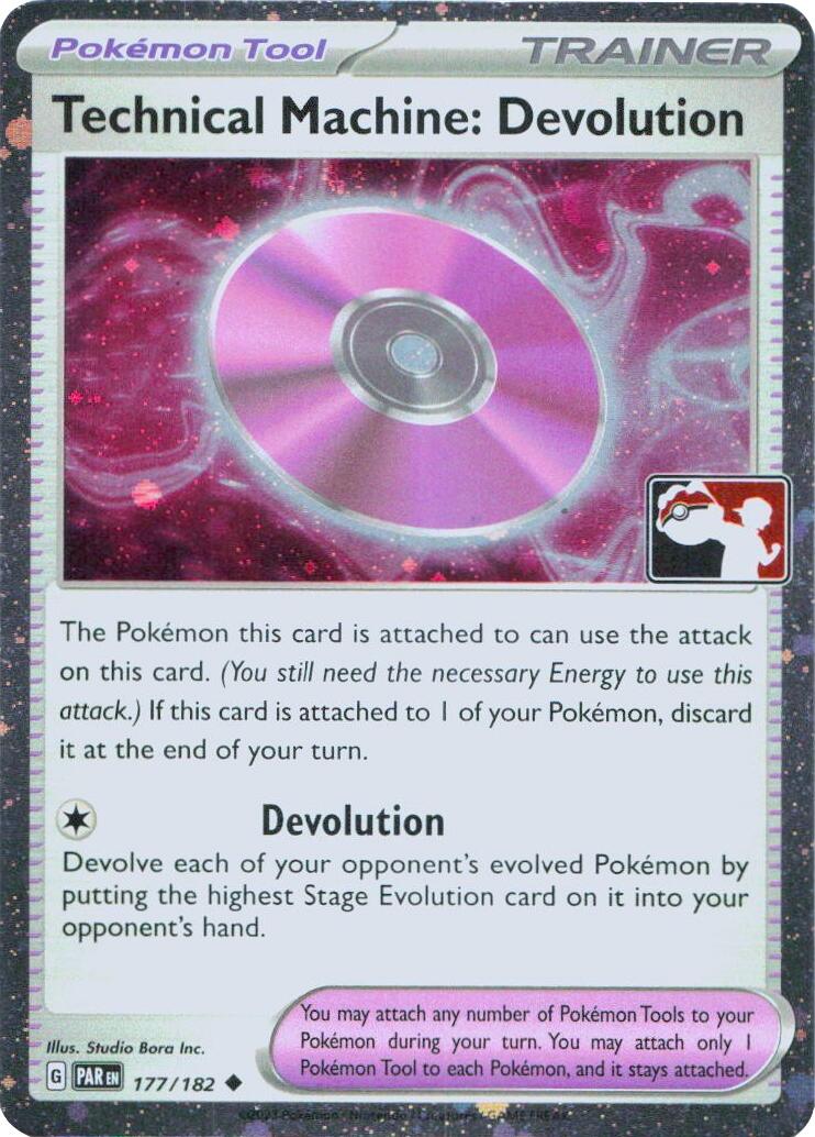 Technical Machine: Devolution - 177/182 (Cosmos Holo) – Prize Pack Series Cards (Pokemon)